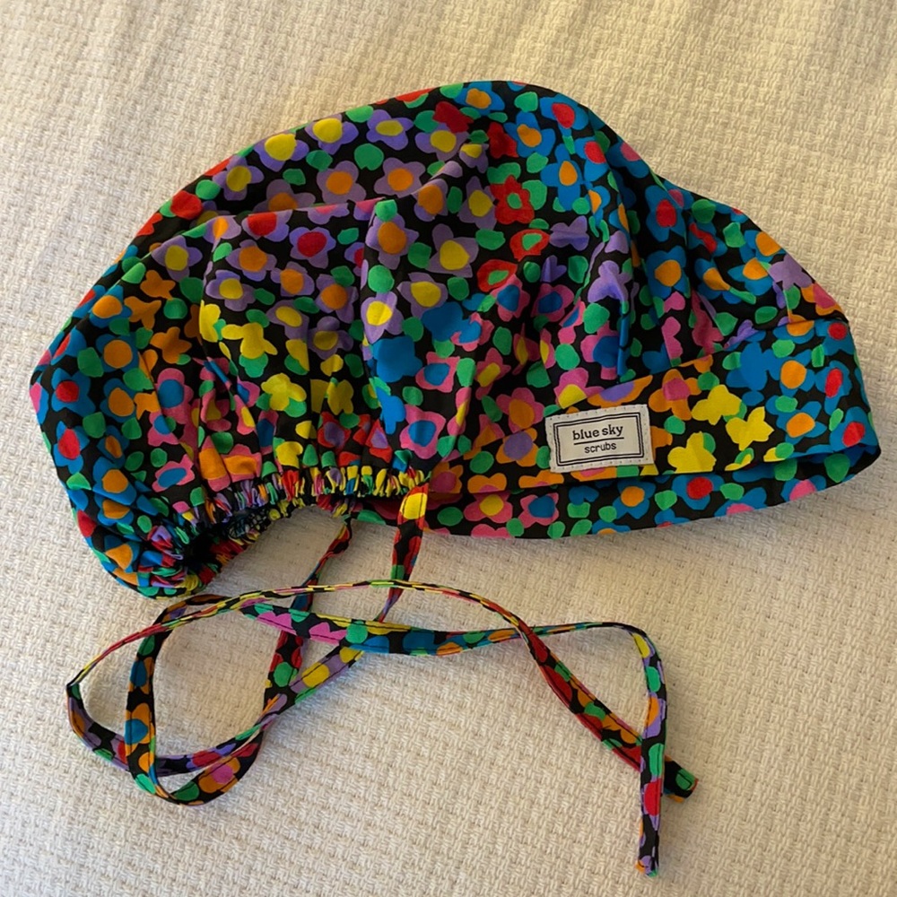 Blue Sky Scrubs DEAR SPRING POPPY SCRUB HAT